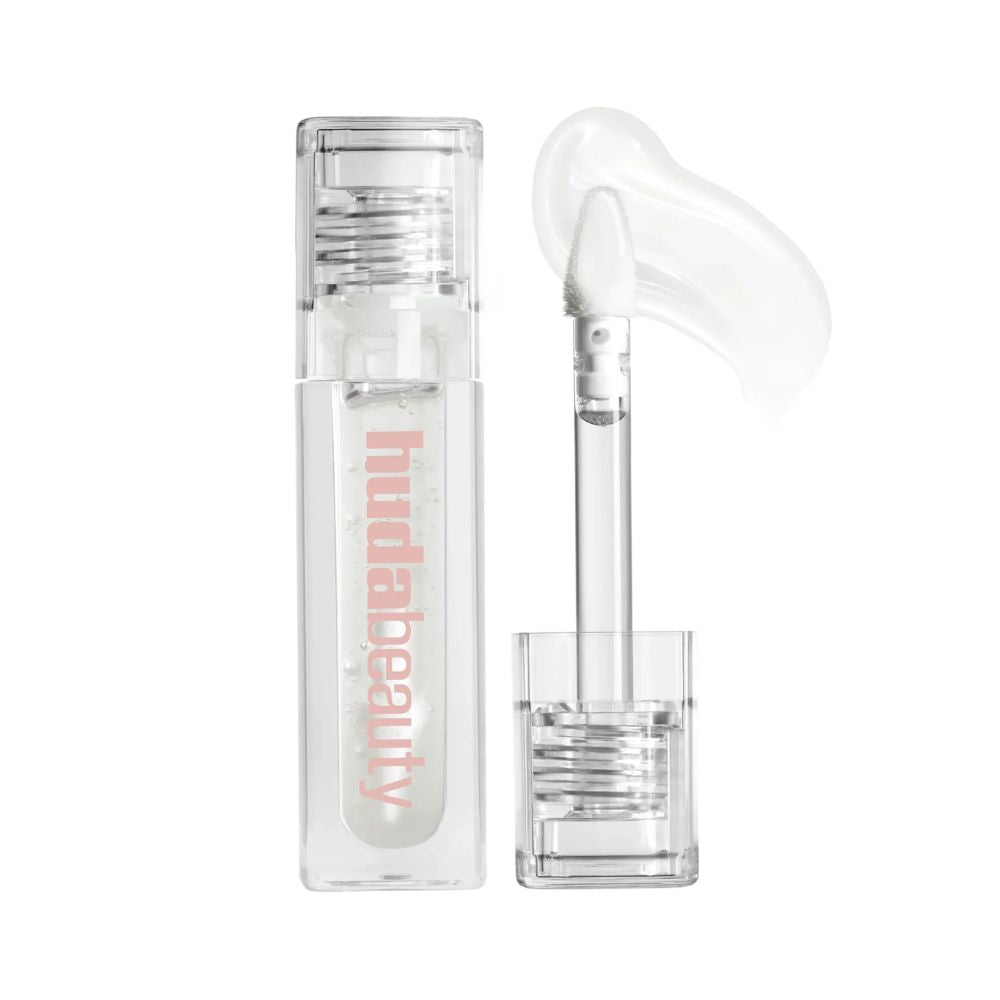 Huda Beauty Faux Filler Shiny Non-Sticky Lip Gloss - Glassy