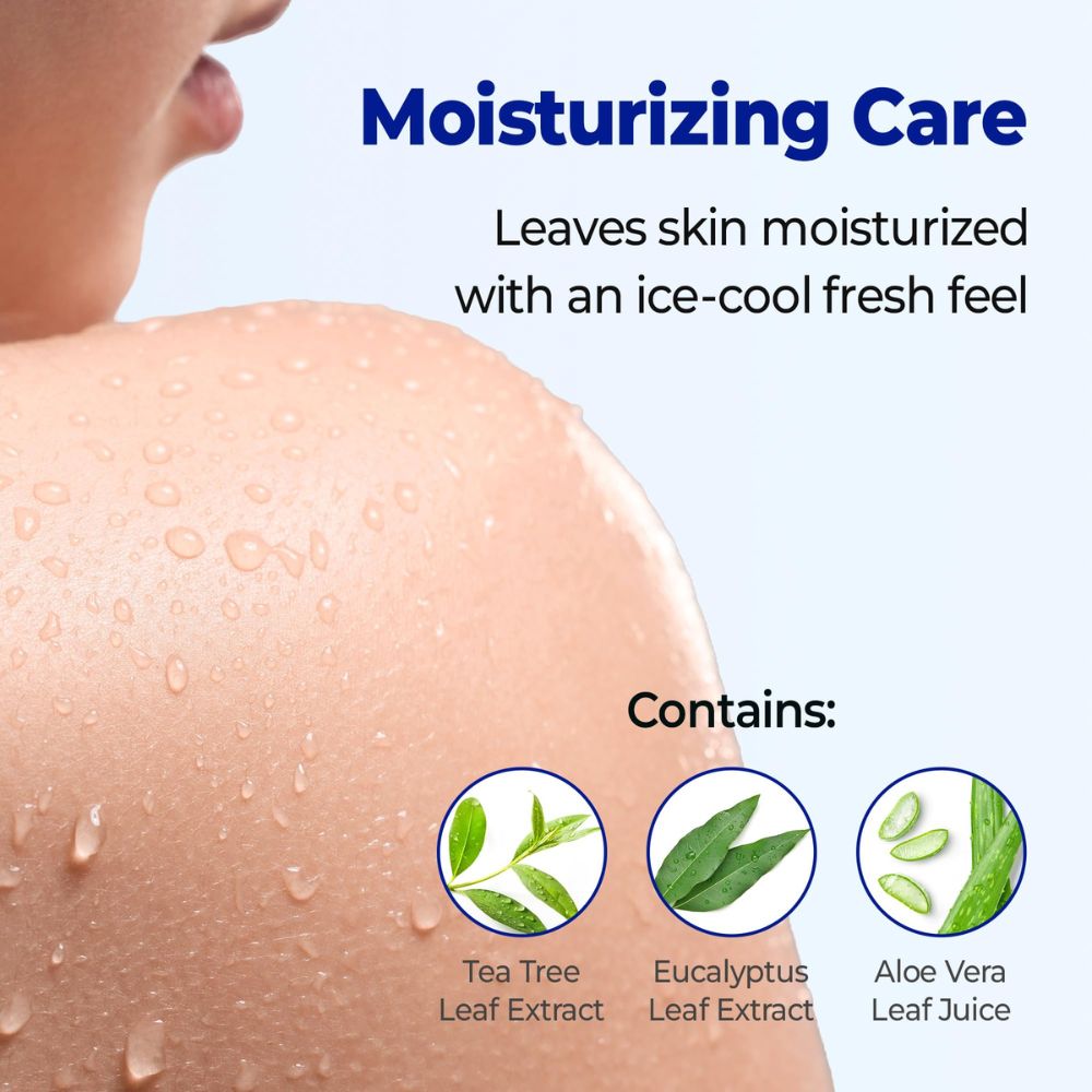 KUNDAL Cool & Clear Ice Boosting, Moisturizing Body Wash – Aqua Mint
