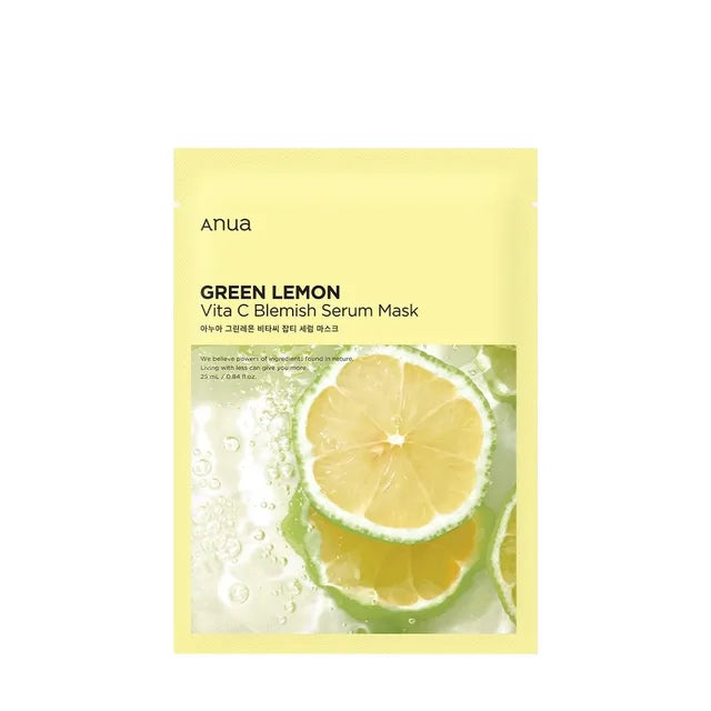 ANUA Green Lemon Vita C Blemish Serum Mask