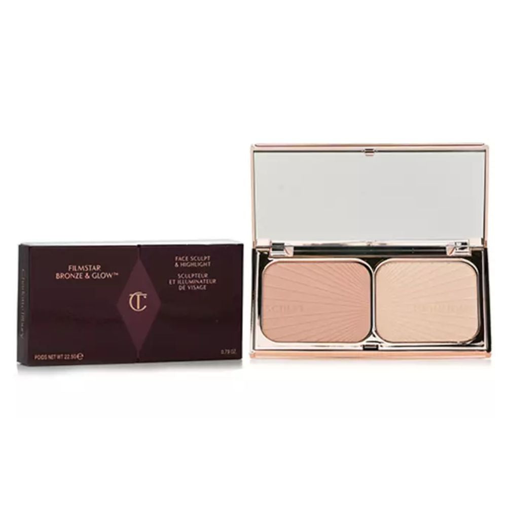Charlotte Tilbury Filmstar Bronze & Glow Face Sculpt & Highlight- Light to Medium