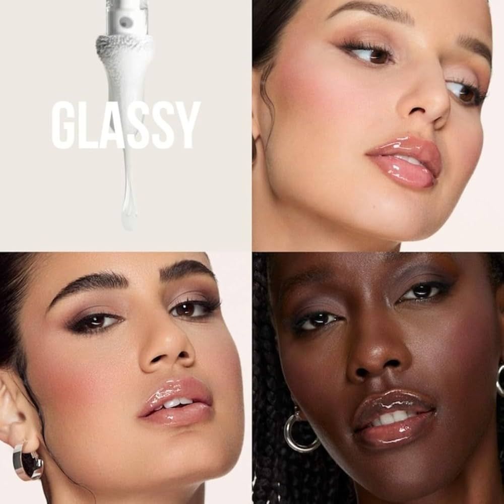 Huda Beauty Faux Filler Shiny Non-Sticky Lip Gloss - Glassy