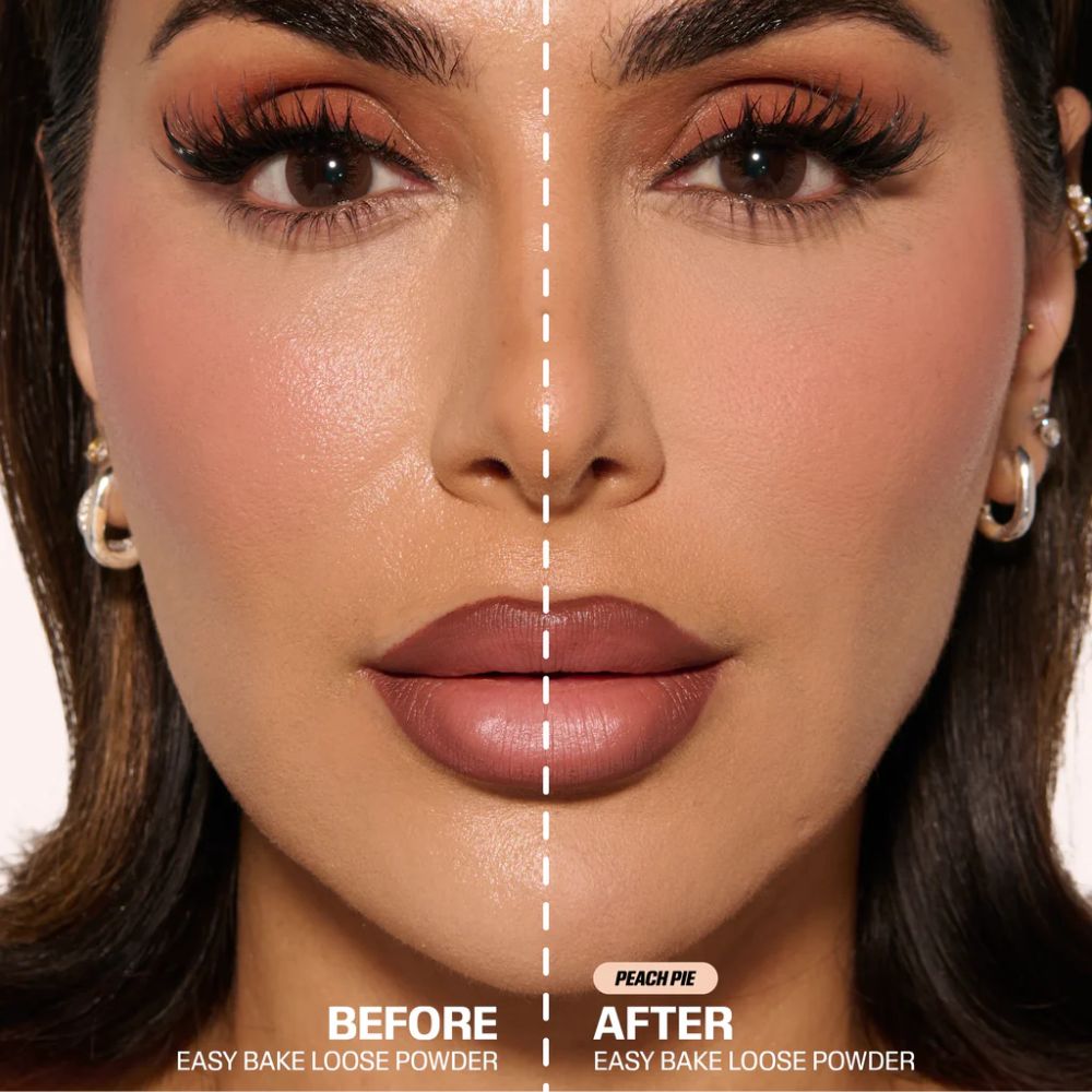 Huda Beauty Easy Bake Blurring Loose Baking & Setting Powder - Peach Pie (Pa kuti/Sticker ngjyre)