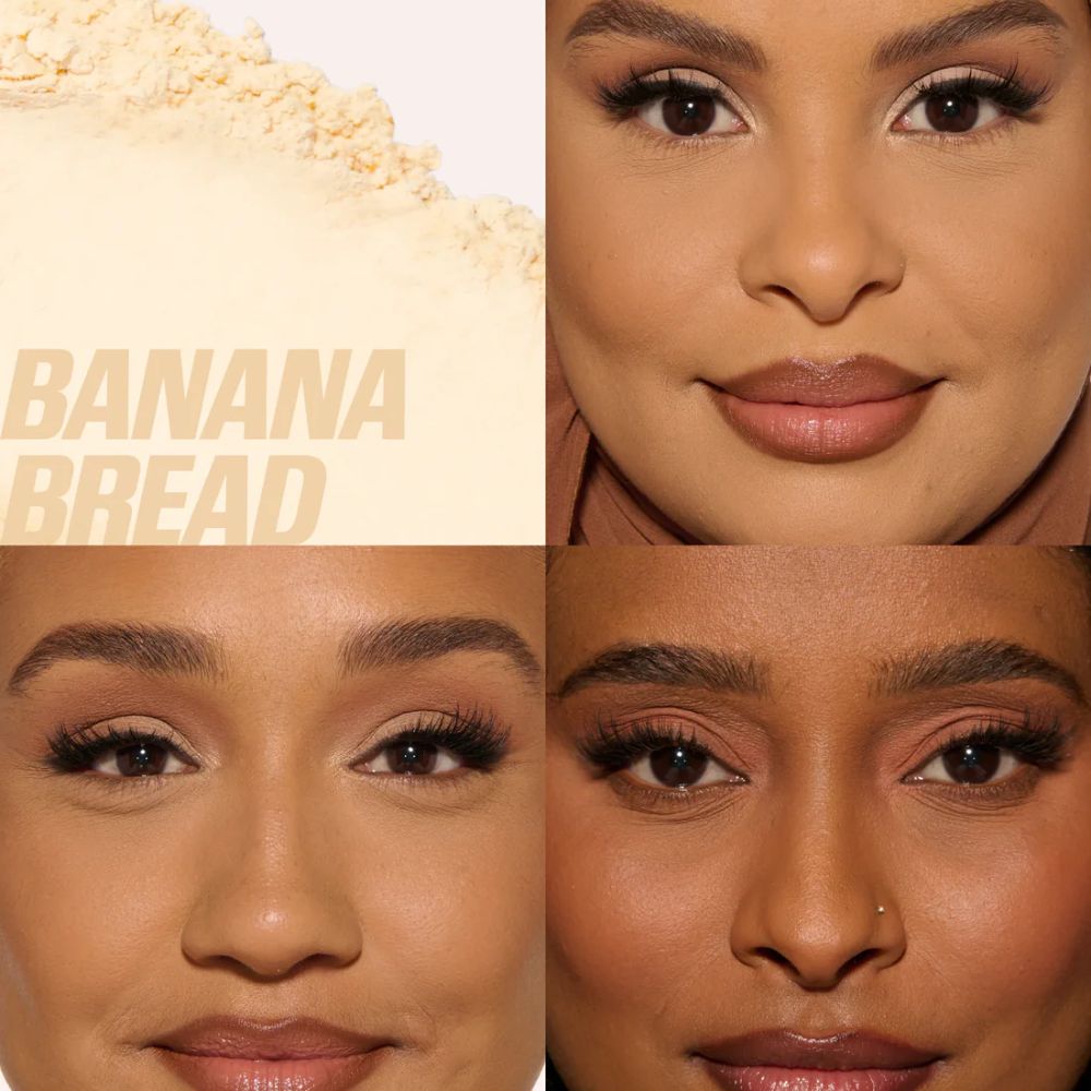 Huda Beauty Easy Bake Blurring Loose Baking & Setting Powder – Banana Bread (Pa kuti)