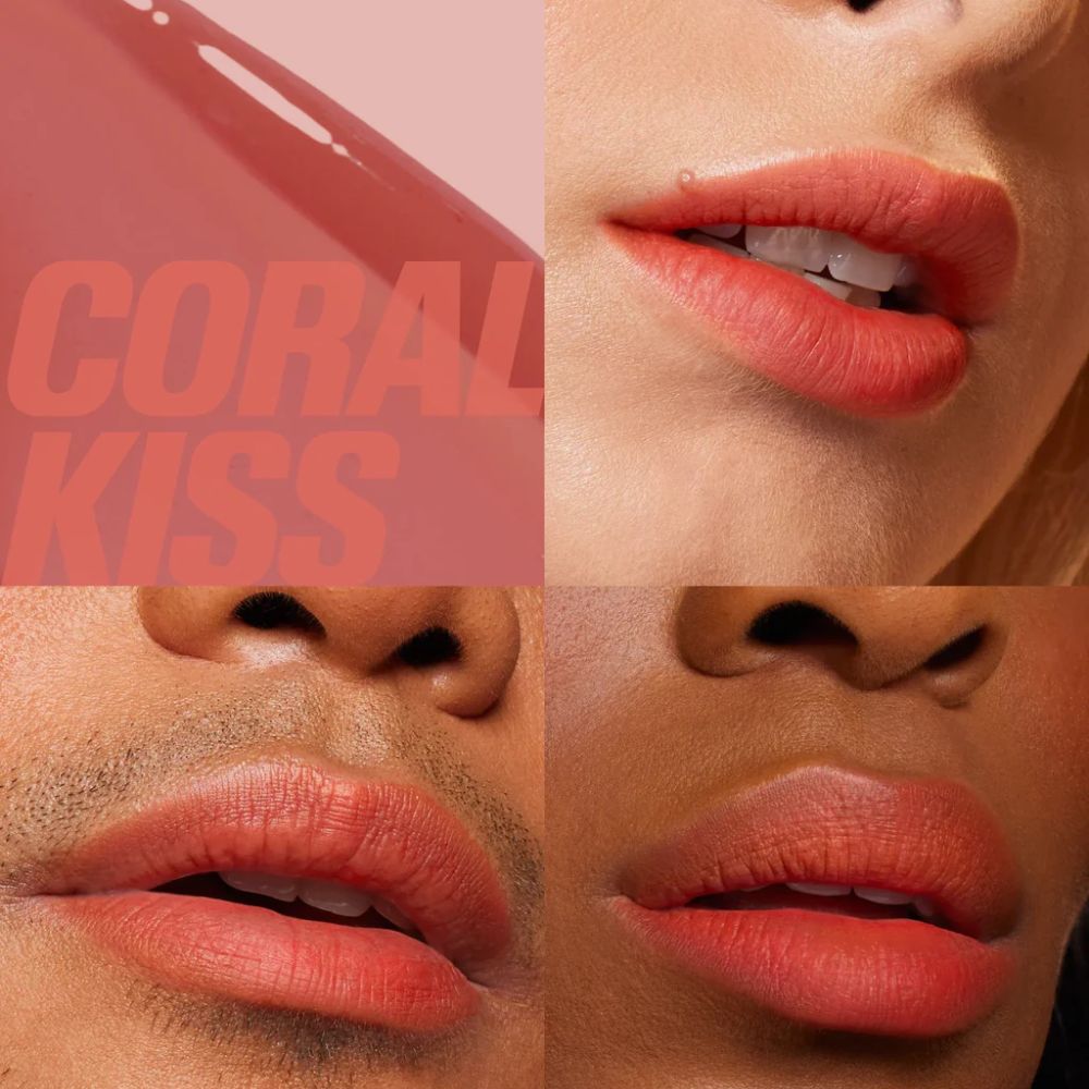 Huda Beauty Creamy Lip Blush Creamy Lip & Cheek Stain- Coral Kiss