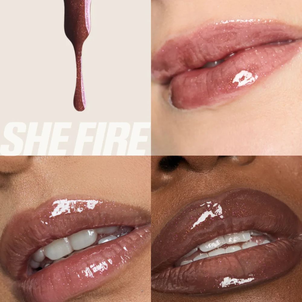 Huda Beauty Faux Filler Extra Shine Lip Gloss – She Fire