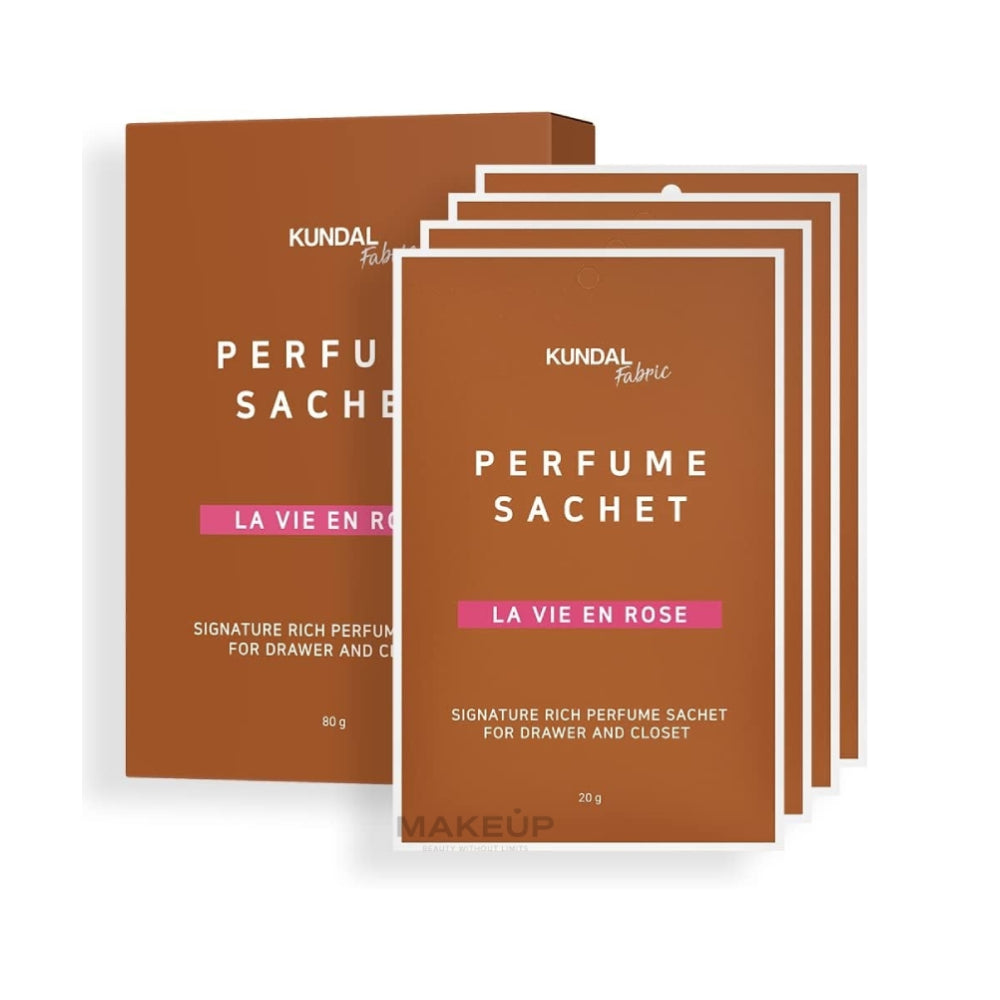 Kundal Perfume Wardrobe Air Freshener Sachet - La Vie En Rose