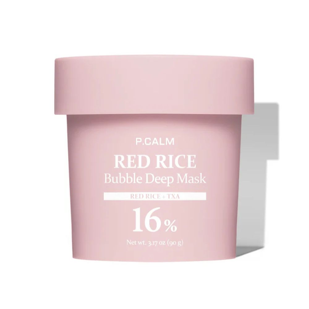 P.CALM Red Rice TXA Bubble Deep Mask 90g