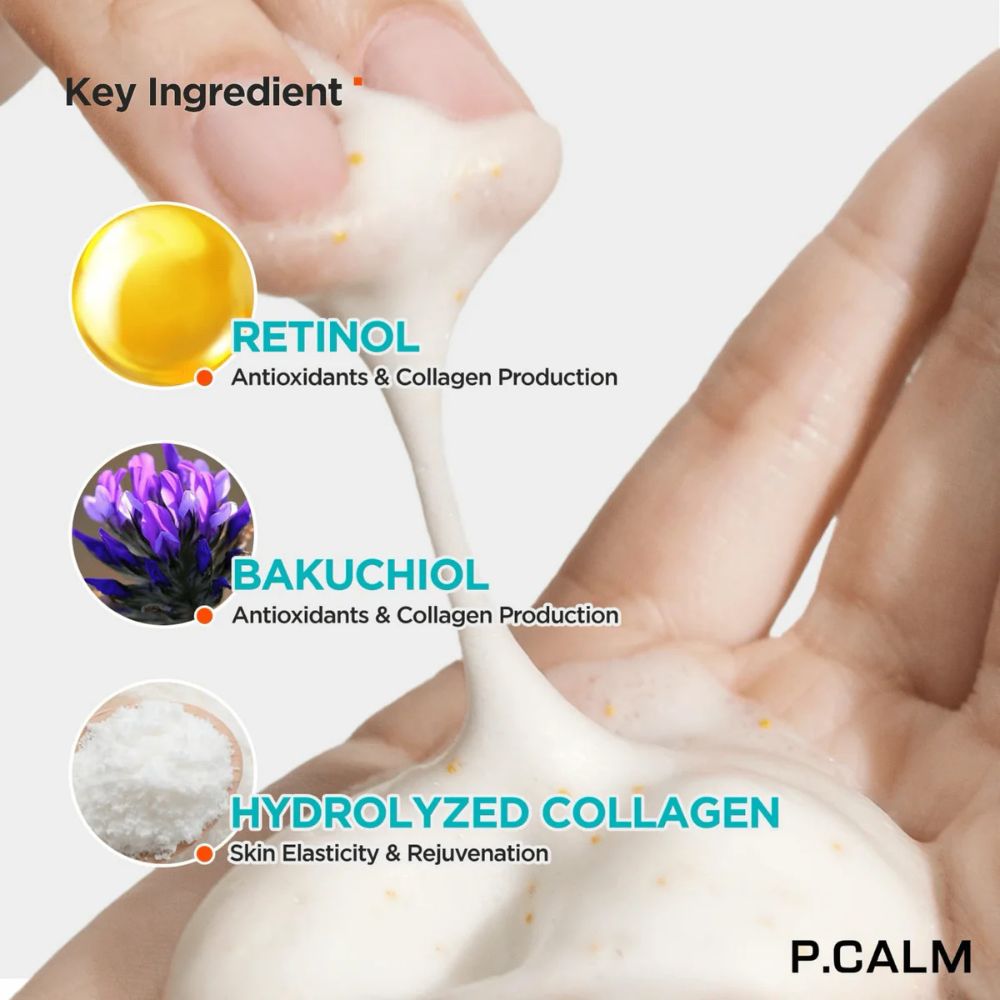 P.CALM Retinolagen Ampoule Shot Foam Cleanser