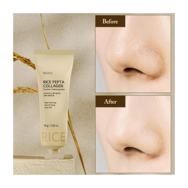 NACIFIC Rice Pepta Collagen Sherbet Cleansing Balm 80g