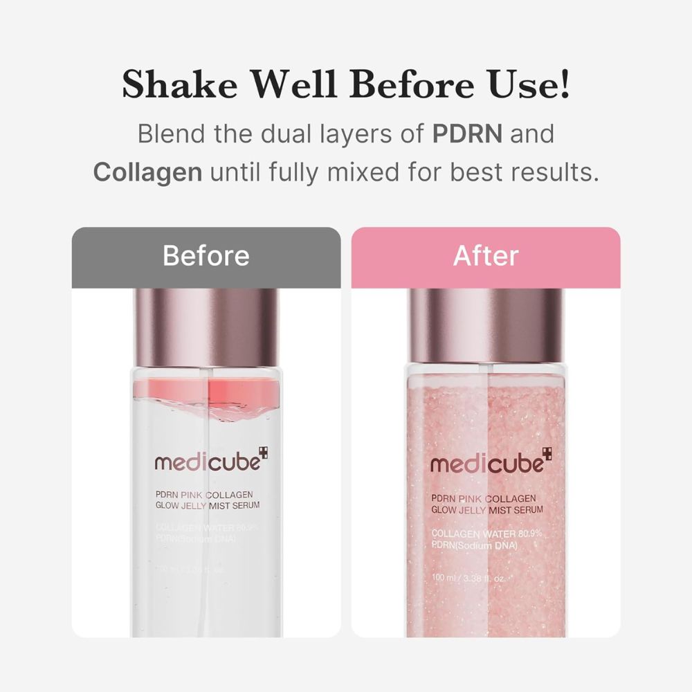 Medicube Pink PDRN Collagen Glow Jelly Mist Serum 100ml 2