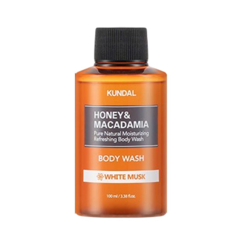 Kundal Honey & Macadamia Pure Moisturizing Body Wash 100ml- White Musk