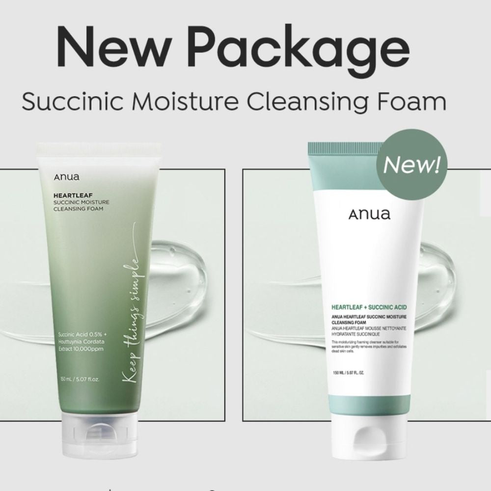 Anua Heartleaf Succinic Moisture Cleansing Foam