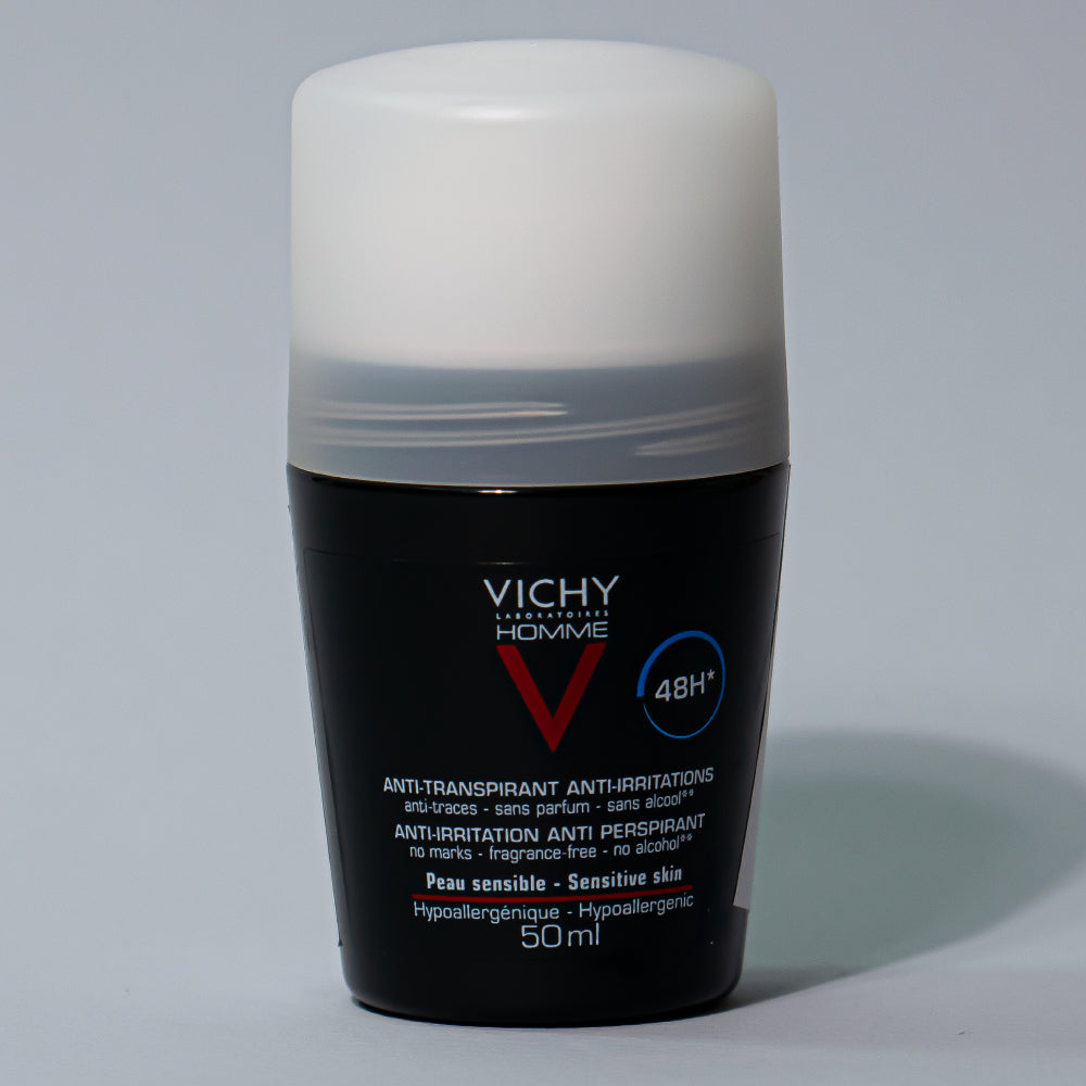 Vichy Homme Anti-Transpirant Roll On Deodorant 48H Sensitive Skin