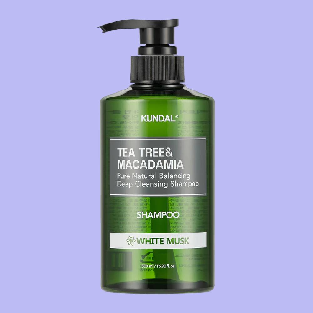 KUNDAL Tea Tree & Macadamia Deep Cleansing Shampoo – White Musk