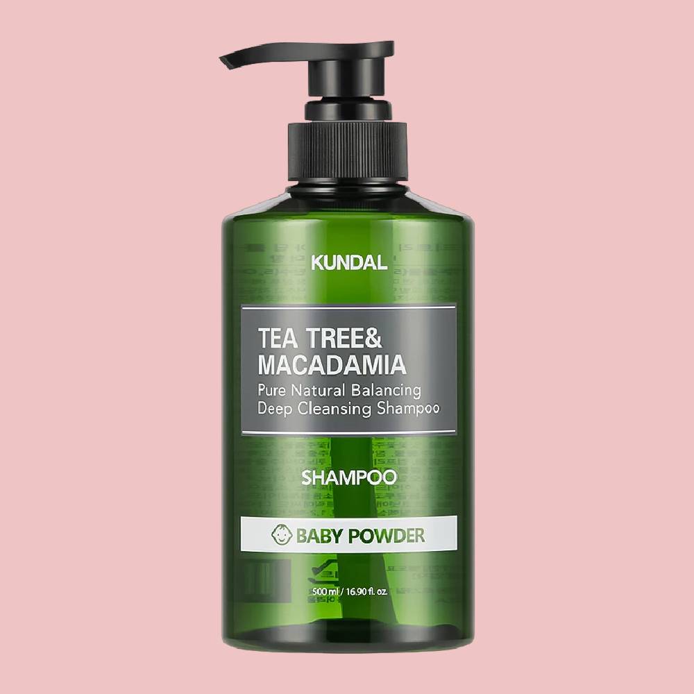 KUNDAL Tea Tree & Macadamia Deep Cleansing Shampoo – Baby Powder