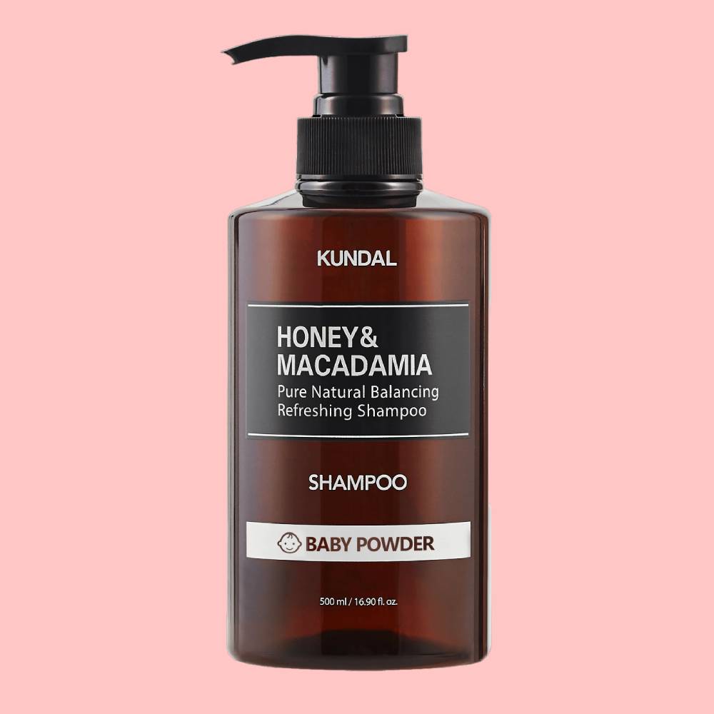KUNDAL Honey & Macadamia Pure Natural Balancing Refreshing Shampoo – Baby Powder - 500