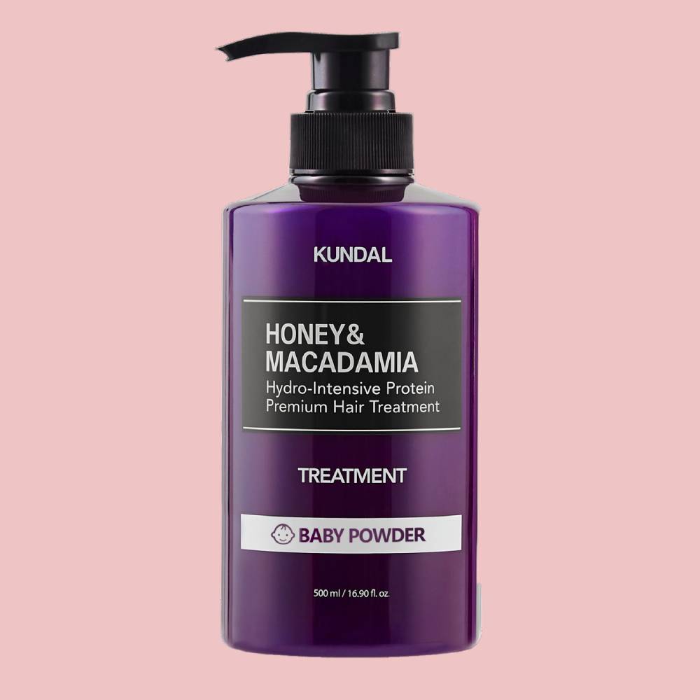 KUNDAL Honey & Macadamia Hydro-Intensive Protein Hair Treatment – Baby Powder - 500