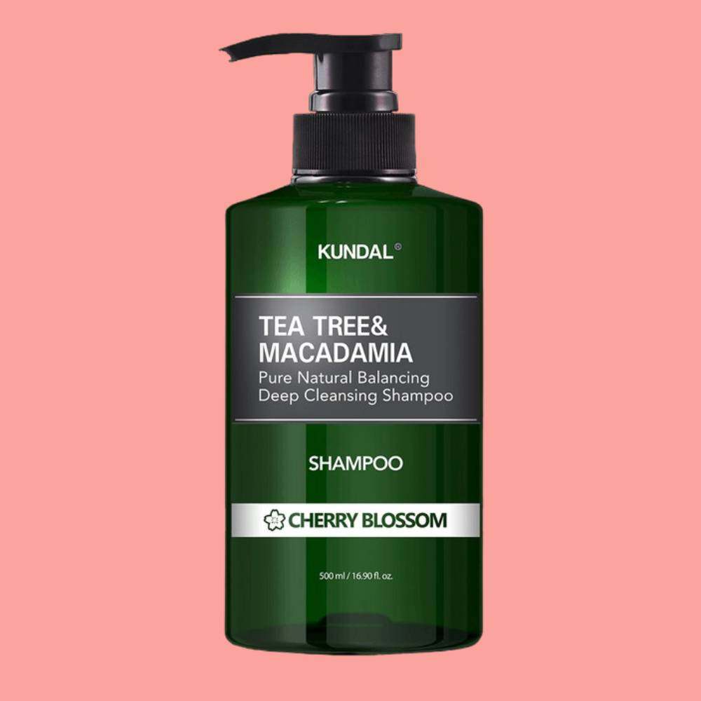 KUNDAL Tea Tree & Macadamia Deep Cleansing Shampoo – Cherry Blossom