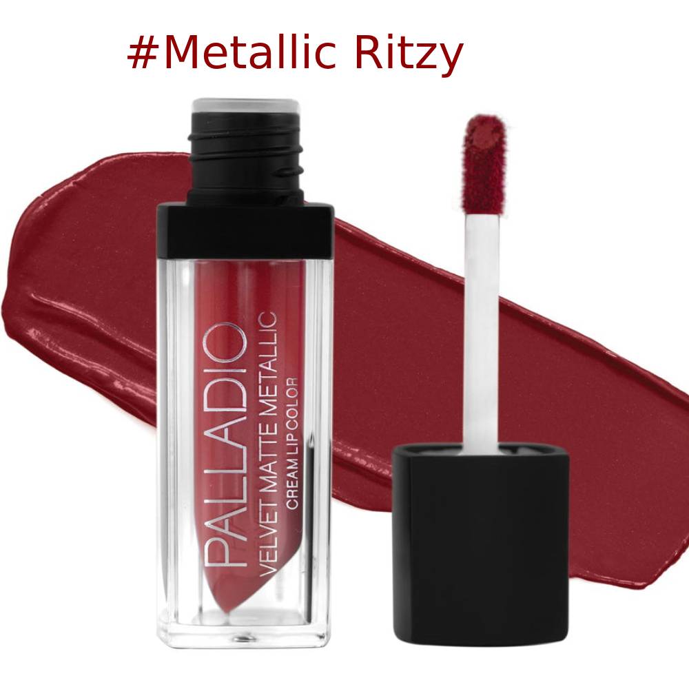 Palladio Velvet Matte Metallic Cream Lip Color