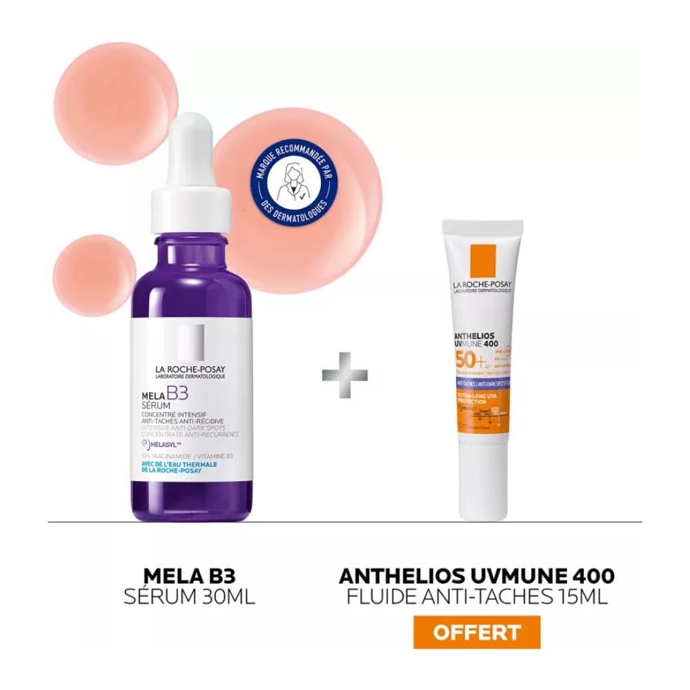 La Roche-Posay Promo Mela B3 Serum 30ml + Anthelios UVMUNE Anti-Dark Spots Fluid 15ml