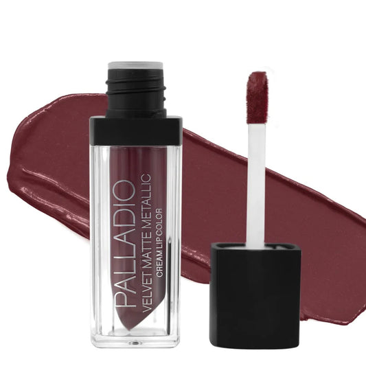 Palladio Velvet Matte Metallic Cream Lip Color - Lavish
