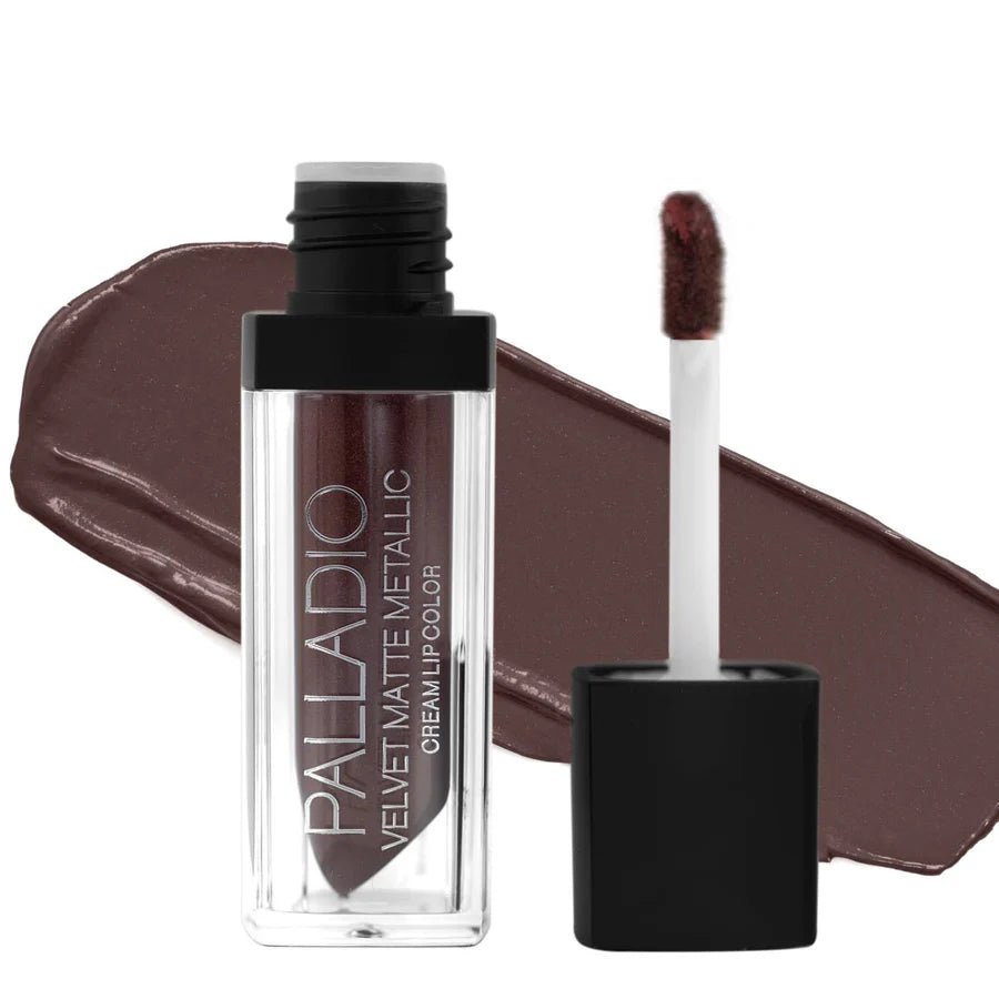 Palladio Velvet Matte Metallic Cream Lip Color - Brillant