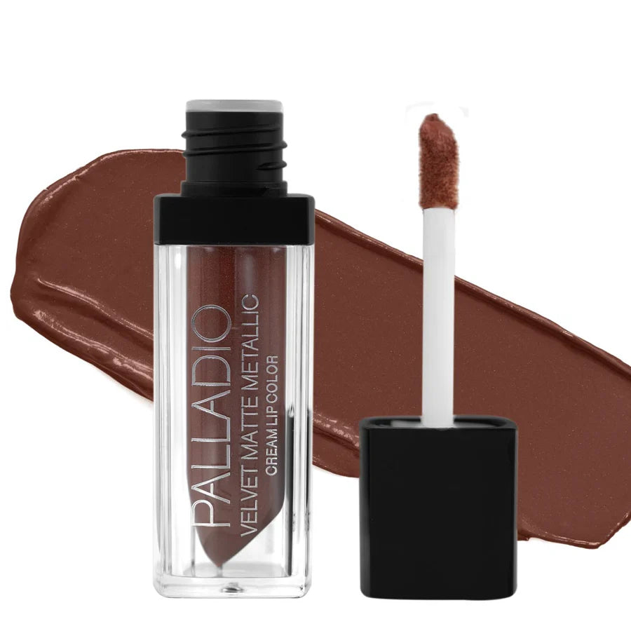 Palladio Velvet Matte Metallic Cream Lip Color - Gilded