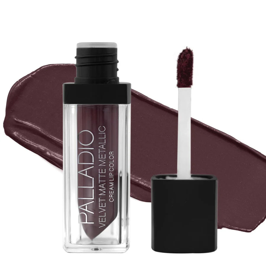 Palladio Velvet Matte Metallic Cream Lip Color - Opulent