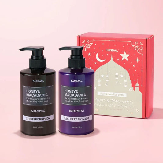 Kundal Honey & Macadamia Ramadan Limited Edition Set - Cherry Blossom 500ml