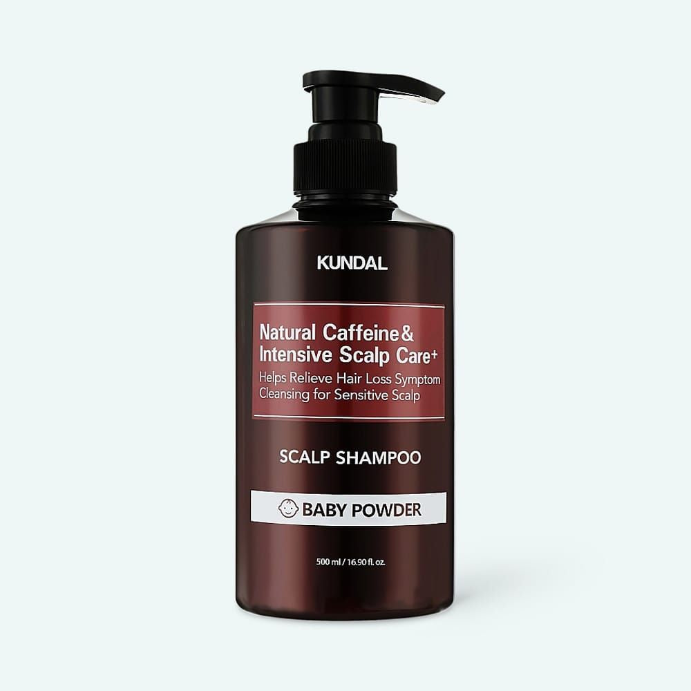 KUNDAL Anti Hair Loss & Caffeine Scalp Care, Deep Cleansing Shampoo – Baby Powder