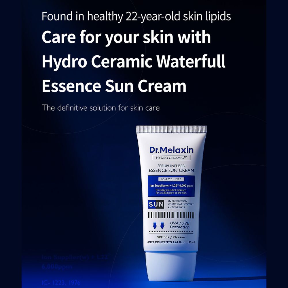 Dr.Melaxin Hydro Ceramic Serum Infused Essence Sun Cream SPF50+
