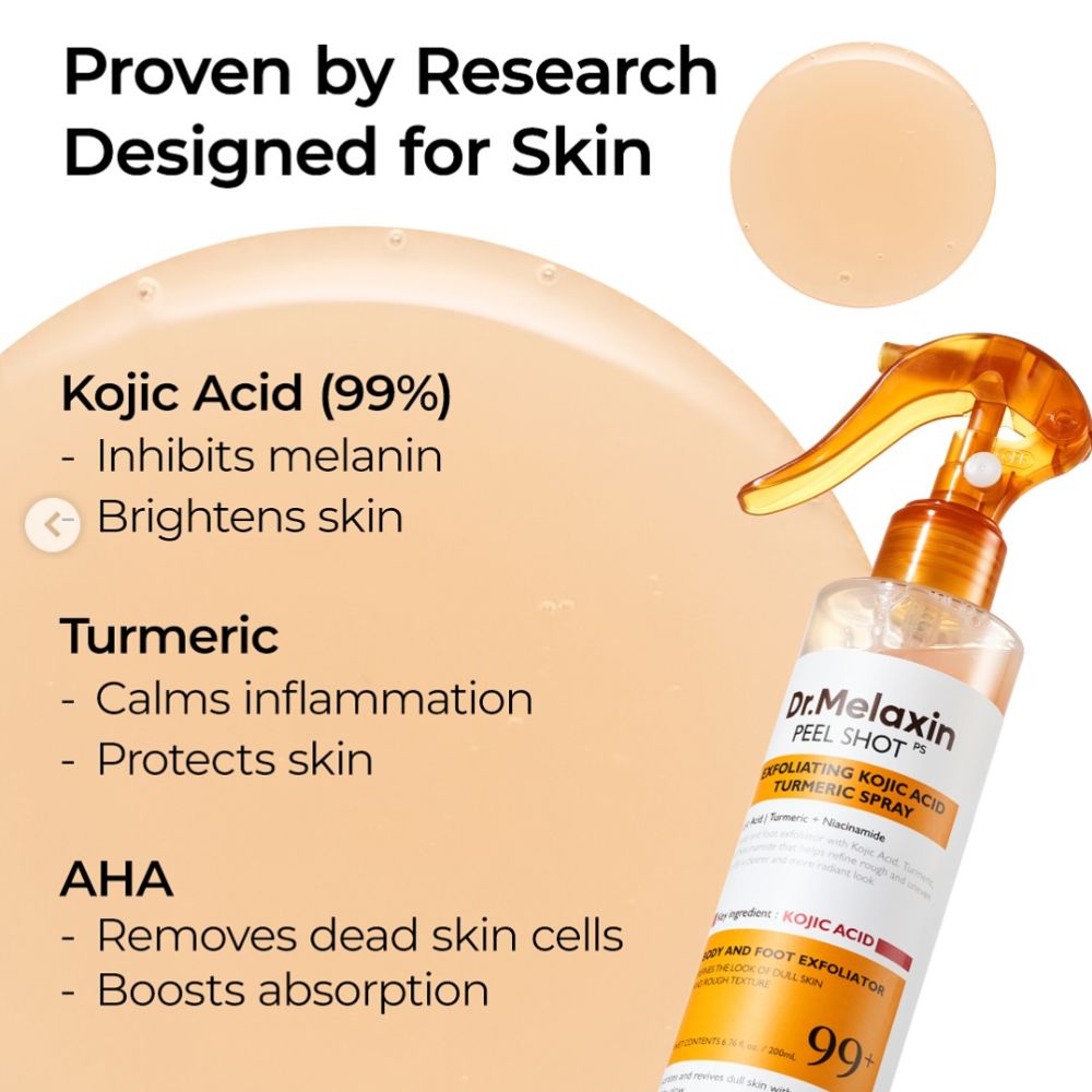 Dr.Melaxin Peel Shot Exfoliating Kojic Acid Turmeric Spray