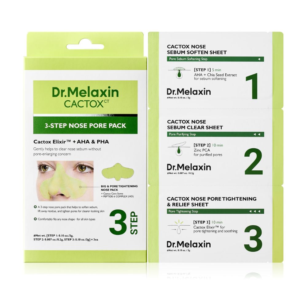 Dr.Melaxin Cactox 3-Step Nose Pore Pack (3 copë)