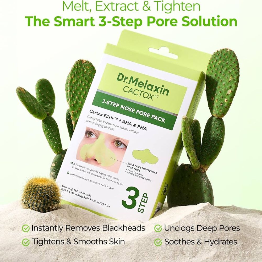 Dr.Melaxin Cactox 3-Step Nose Pore Pack (3 copë)