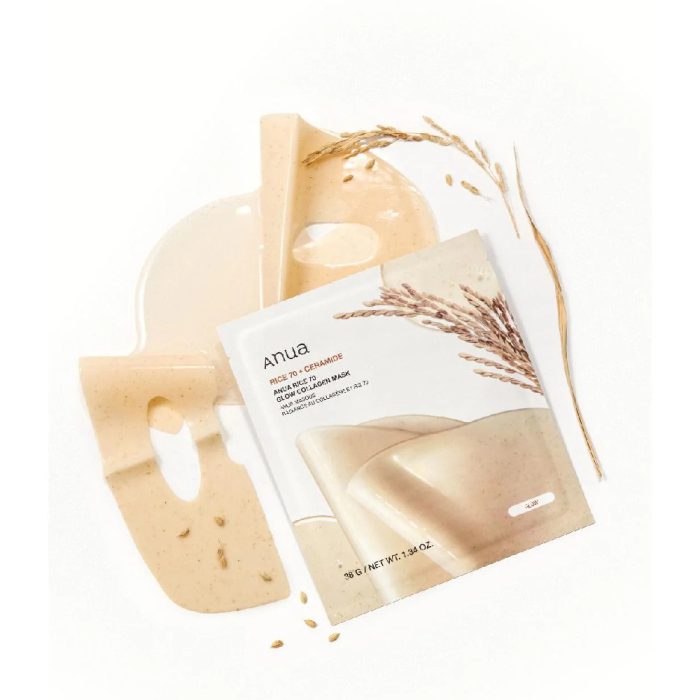 Anua Rice 70 Glow Collagen Mask